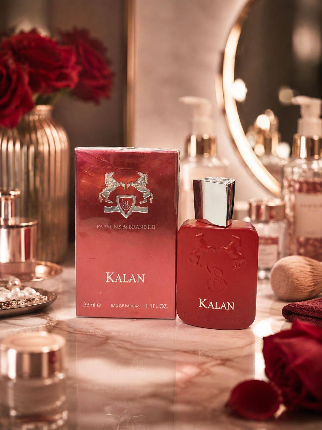 ادکلن برندینی رایحه kalan حجم 33 میلی لیتر