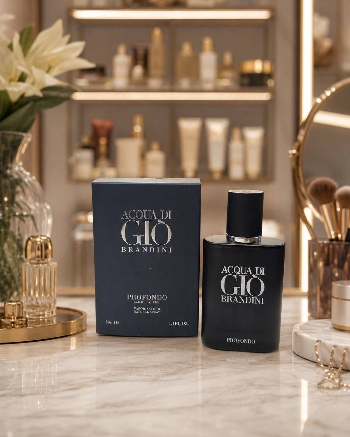 ادکلن برندینی رایحه profumo حجم 33 میلی لیتر
