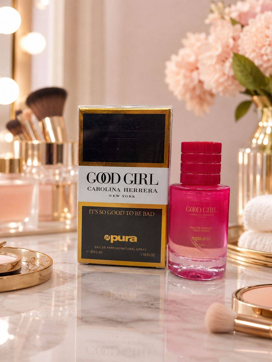ادکلن pura رایحه good girl حجم 37 میلی لیتر