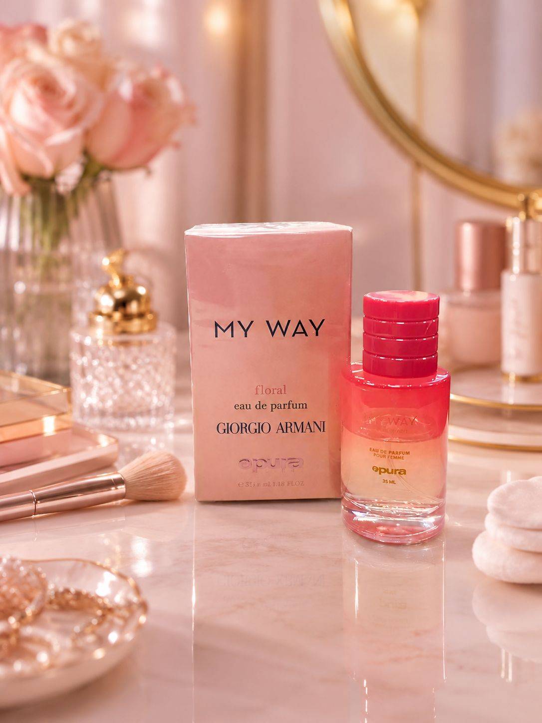 ادکلن pura رایحه my way حجم 37 میلی لیتر