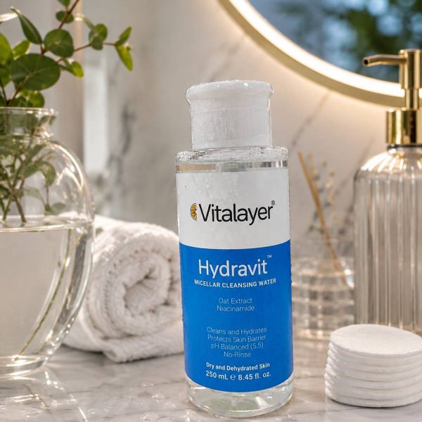 میسلار واتر ویتالیر مدل Hydravit مناسب پوست خشک حجم 250 میلی لیتر