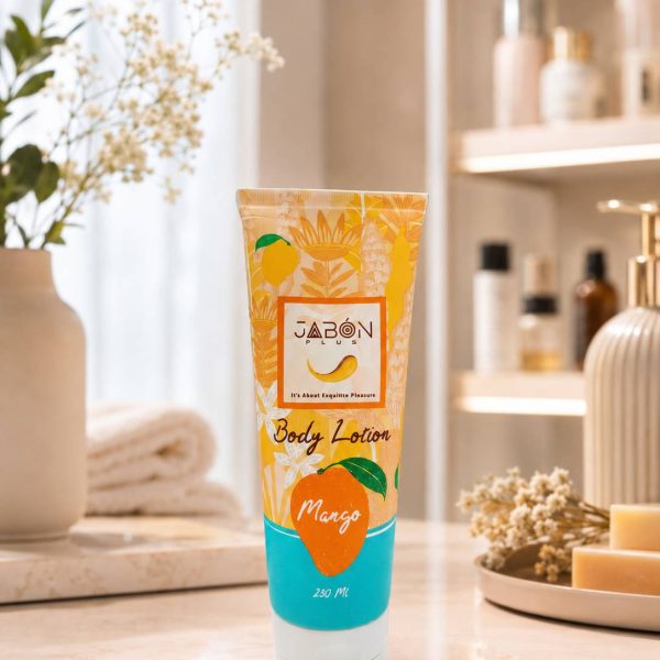 لوسیون بدن ژبن پلاس مدل mango حجم 250 میلی لیتر