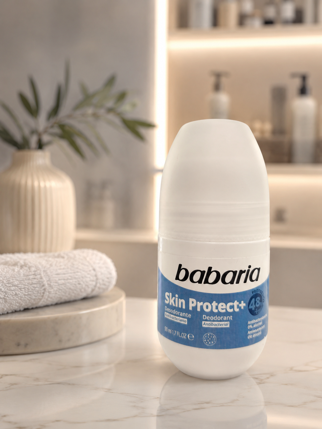 رول ضد تعریق باباریا مدل skin protect حجم 50 میلیلیتر