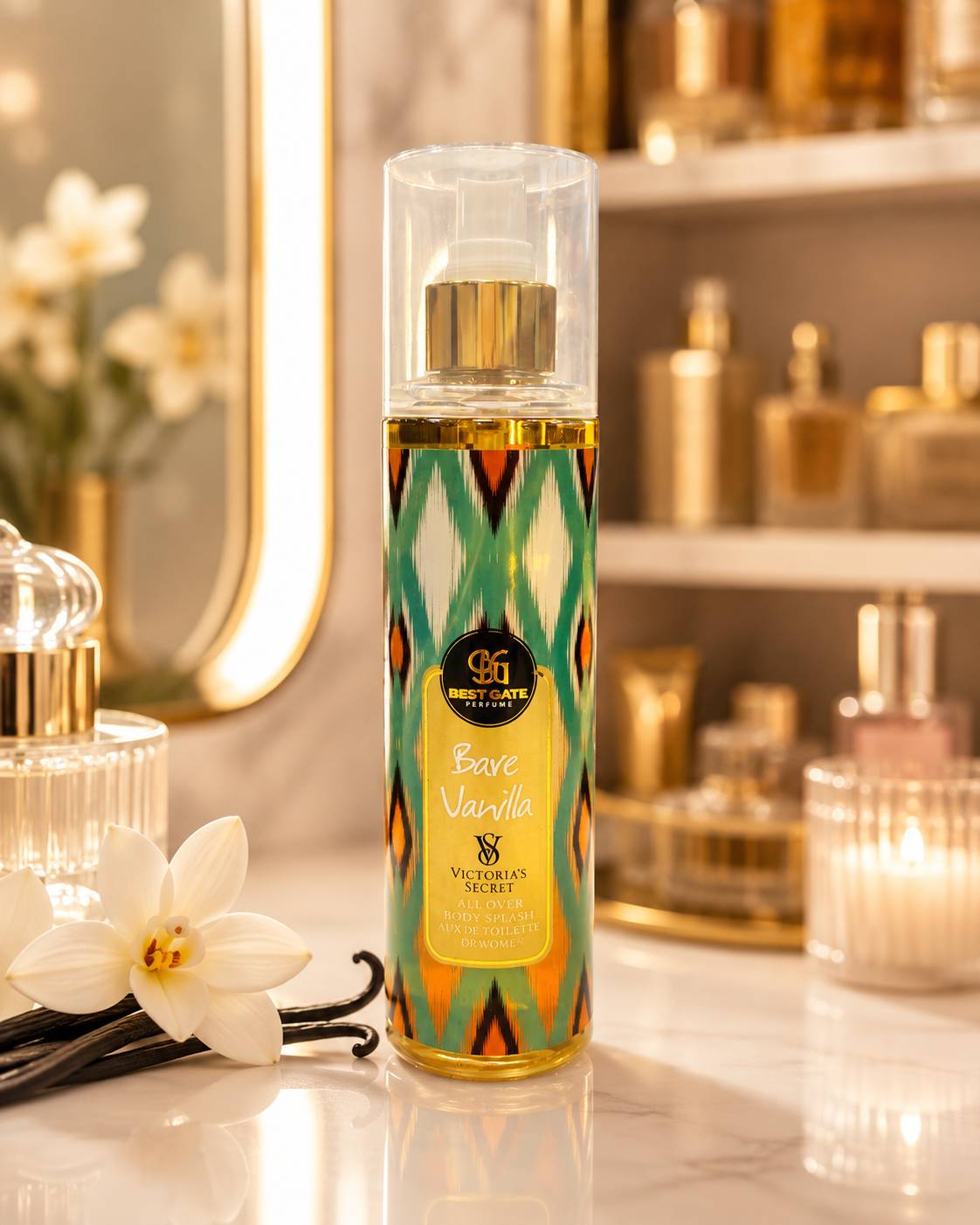 بادی اسپلش بست گیت رایحه bare vanilla حجم 240 میلی لیتر