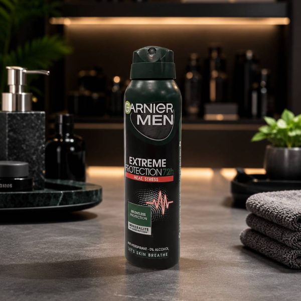 اسپری ضد تعریق مردانه گارنیر مدل Extreme protection با ماندگاری 72 ساعته