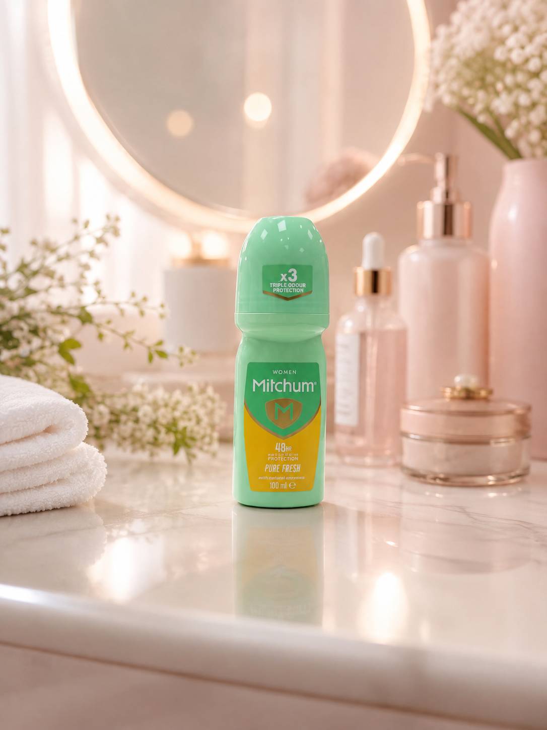 رول ضد تعریق زنانه میچام مدل PURE FRESH حجم 100 میلی لیتر