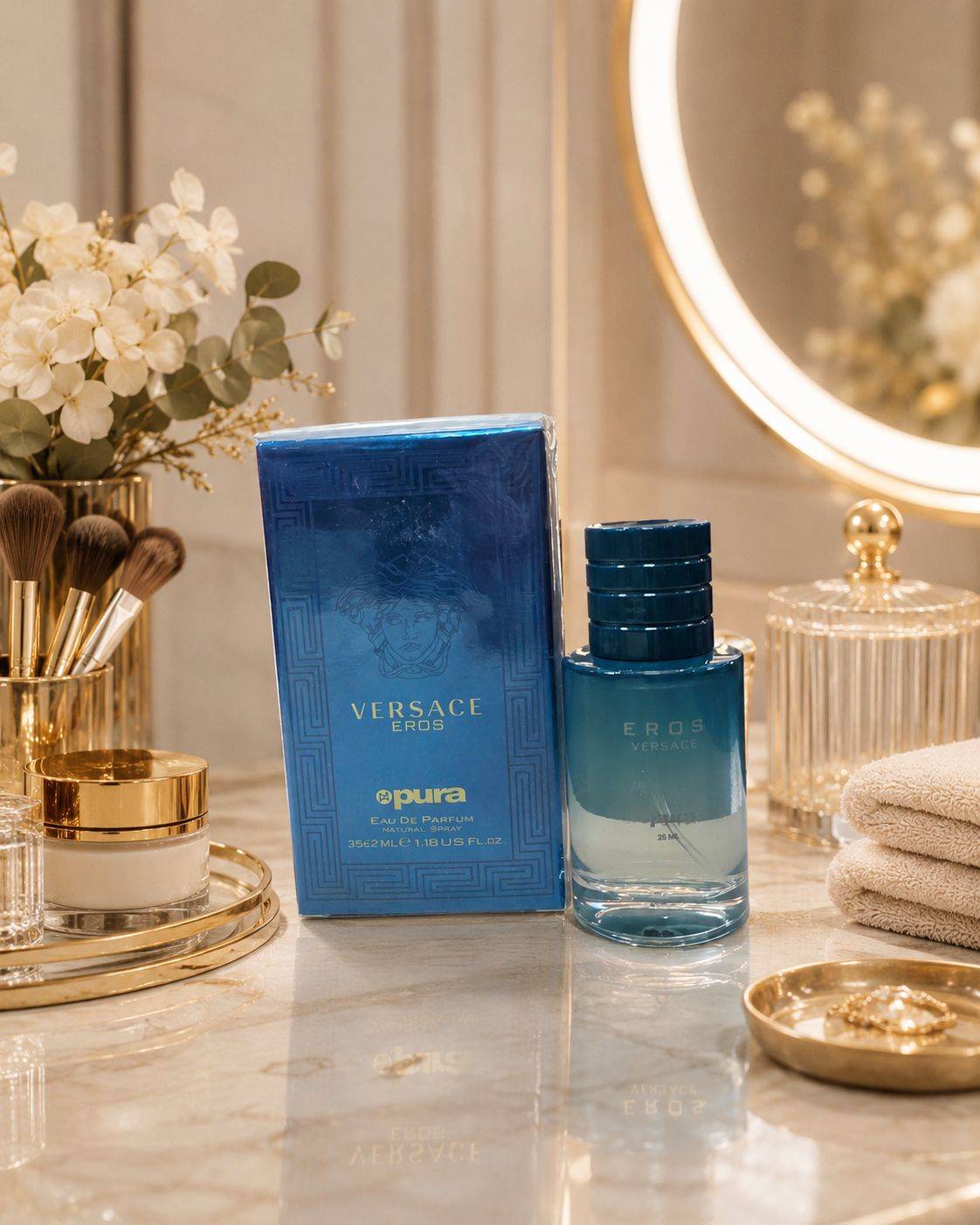 ادکلن pura رایحه versace حجم 37 میلی لیتر
