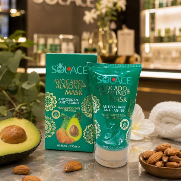 ماسک صورت سولس مدل Anti Aging حاوی روغن بادام و آووکادو حجم 150میلی لیتر