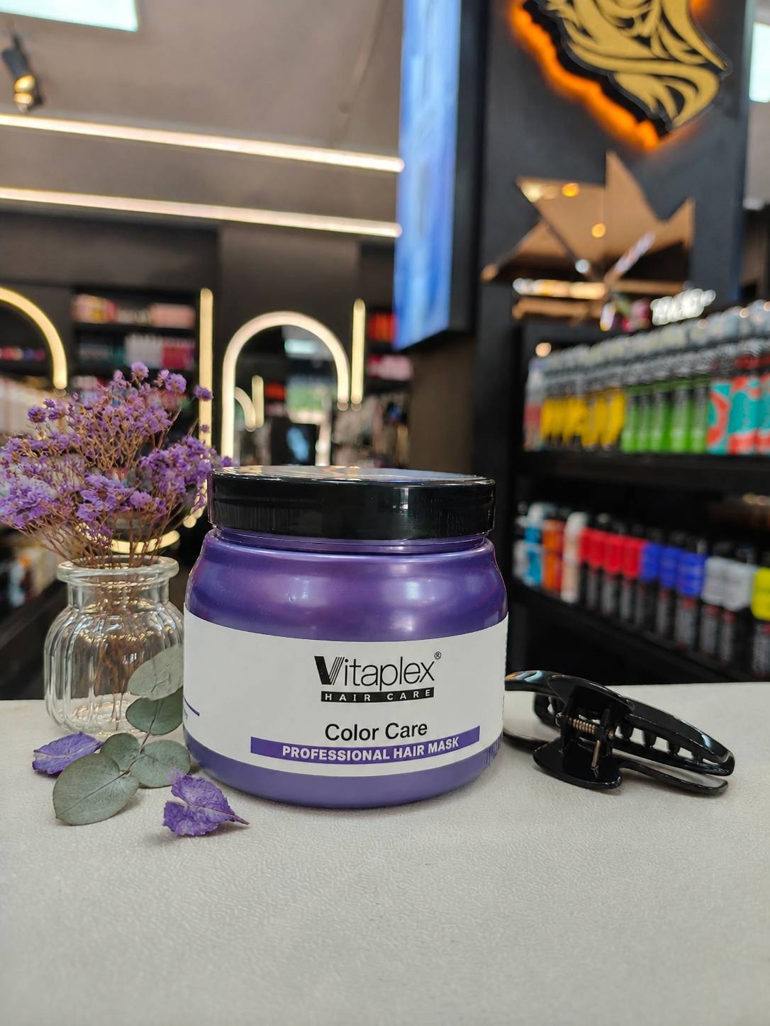ماسک موی تثبیتکننده رنگ و تقویتکننده ویتاپلکس مدل Color Care حجم 500 میلیلیتر بدون سولفات، حاوی هیالورونیک اسید، کراتین و روغن نارگیل، مغذی و تسکیندهنده مناسب موهای رنگ شده